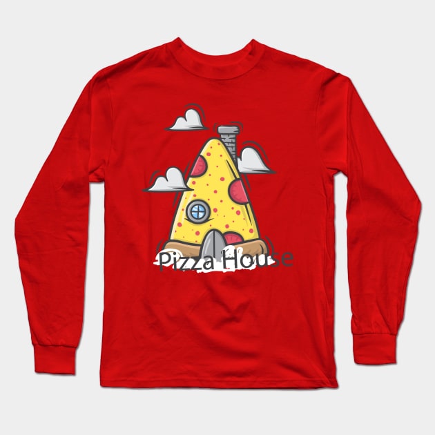 pizza house Long Sleeve T-Shirt by yazriltri_dsgn